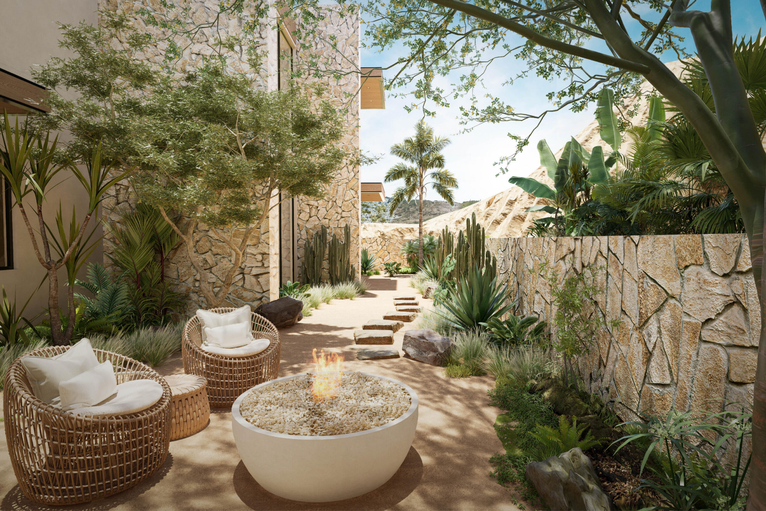 Cabo San Lucas Lomas Del Faro Casa en venta en Lomas del Faro Viejo, Los Cabos, con 225 m² de terreno y 130 m² de construcción distribuidos en dos niveles. La propiedad cuenta con amplia área de sala y comedor, cocina equipada con isla central y medio baño para visitas. En el exterior ofrece cochera para un vehículo, terraza, jardín y área de lavado de gran tamaño con pasto sintético.En planta baja se encuentran dos recámaras, cada una con clóset y baño completo privado, además de un espacio ideal para sala de televisión o área familiar. En la planta alta se ubica la recámara principal, que cuenta con clóset, baño completo, área de estudio y acceso a una terraza privada.La vivienda dispone de cisterna con capacidad de 10,000 litros y ofrece espacios amplios, funcionales y modernos. for sale