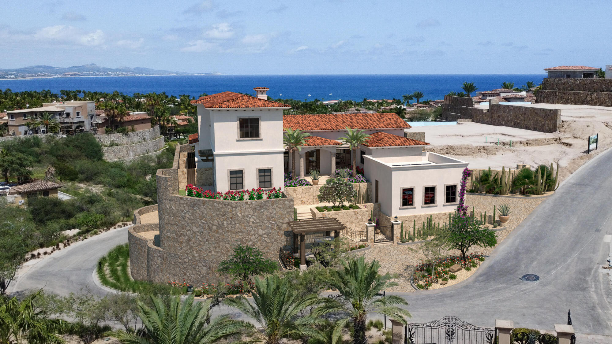 Cabo San Lucas San Charbel Imagine living in a villa overlooking the Bay of Los Cabos, where luxury and comfort come together in a serene environment. This impressive property offers you moments of relaxation and fun in its pool, perfect for gatherings with friends and family. You won't have to worry about going to an external gym, you can train in our first-class facilities with sea – Manzana 26 Callejon de Los Ni, Cabo San Lucas, BS